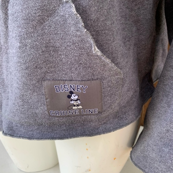 Vintage Disney Cruise Line embroidered crop hoodie size Large. - Picture 4 of 8